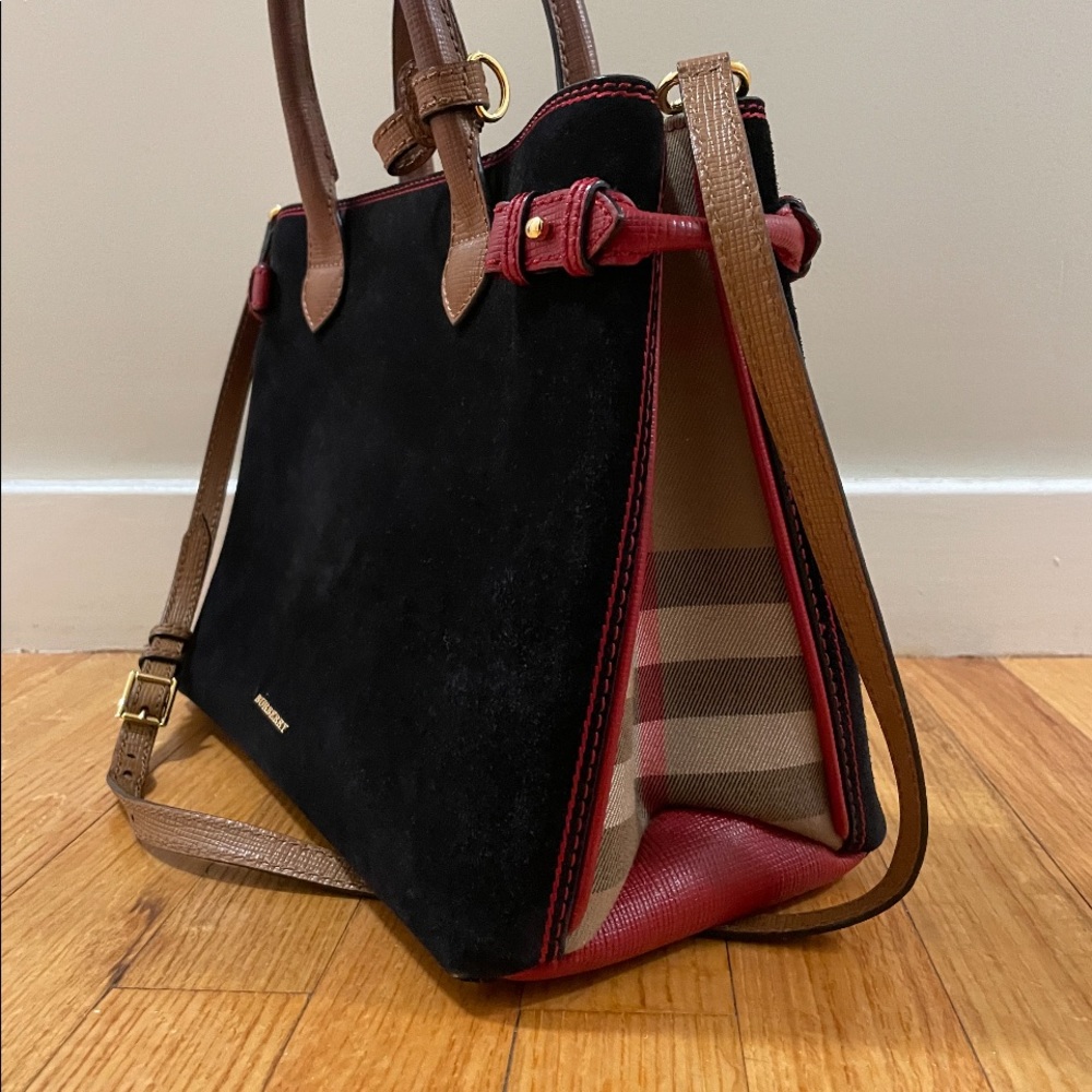 Burberry Black Suede Handbag